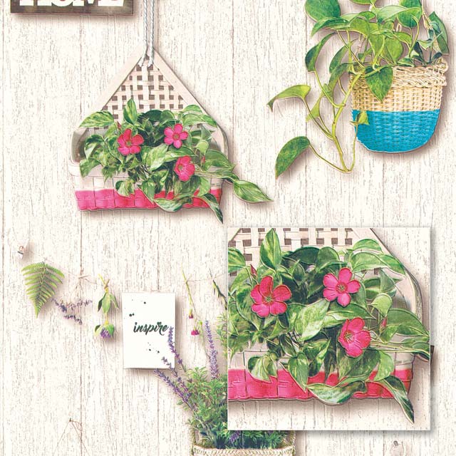 Обои Sintra Plant and flower baskets 403419
