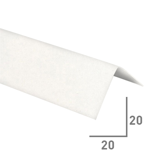 Уголки отделочные Ideal (белый) 2,7 м 20*20 мм