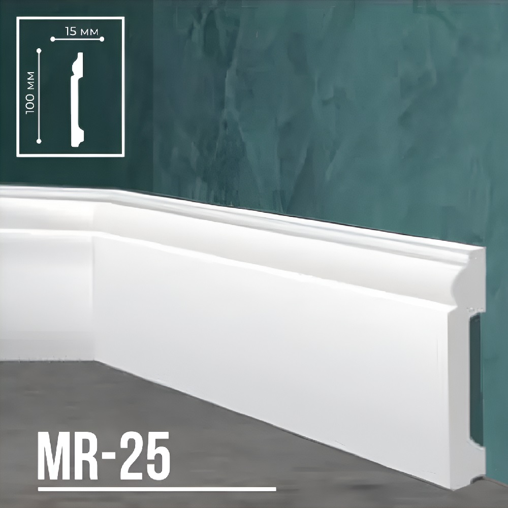 Плинтус Marrioni UHD MR-25 Белый