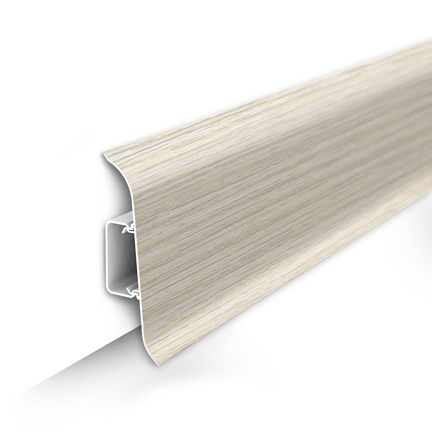 Плинтус Ideal 70мм №252 Ясень белый