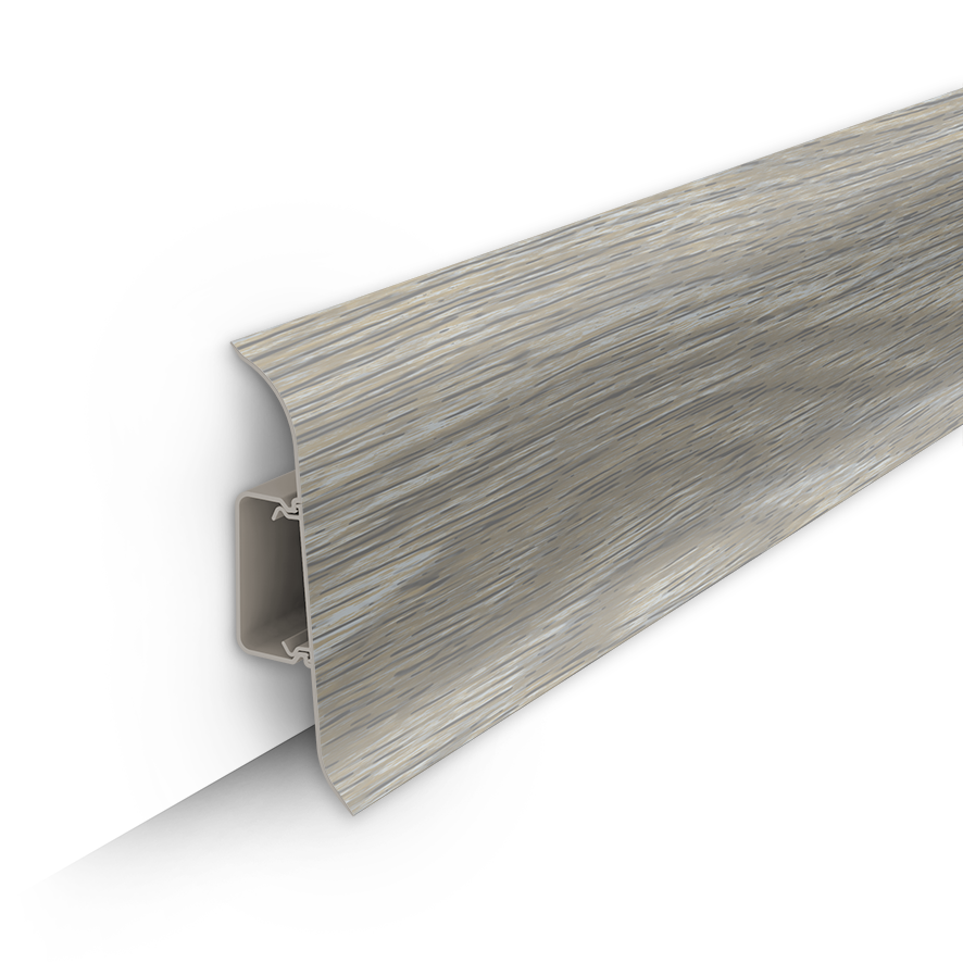 Плинтус Ideal 70мм №253 Ясень серый