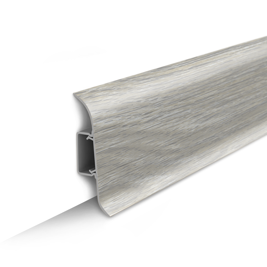 Плинтус Ideal 55мм №253 Ясень серый