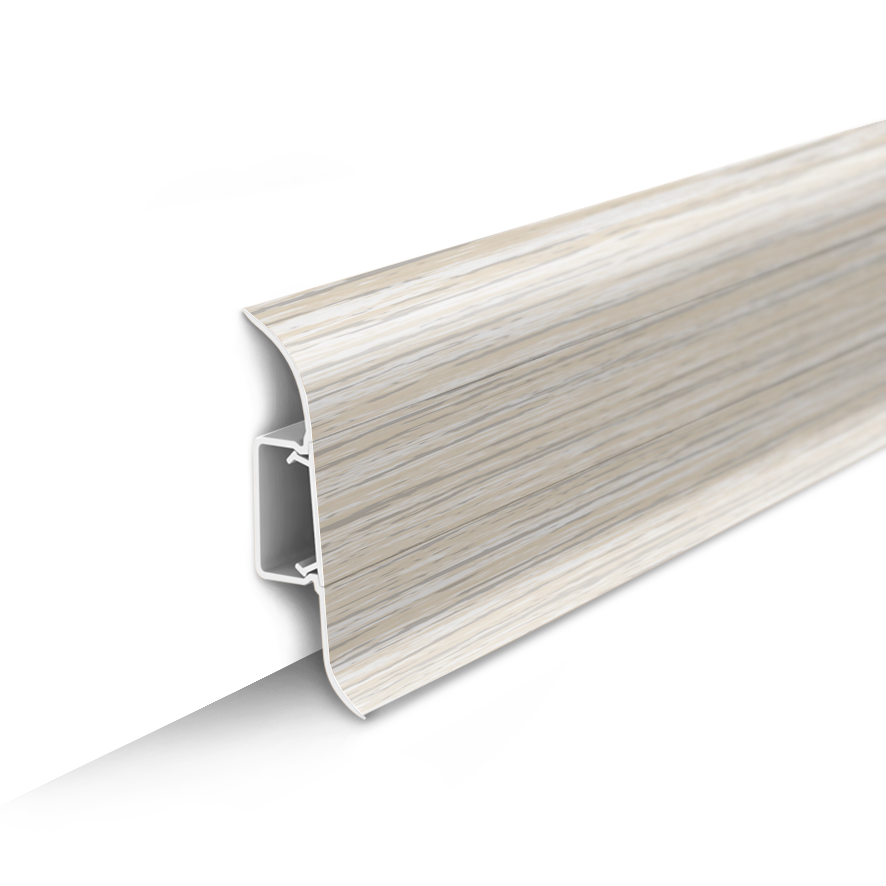 Плинтус Ideal 55мм №252 Ясень белый