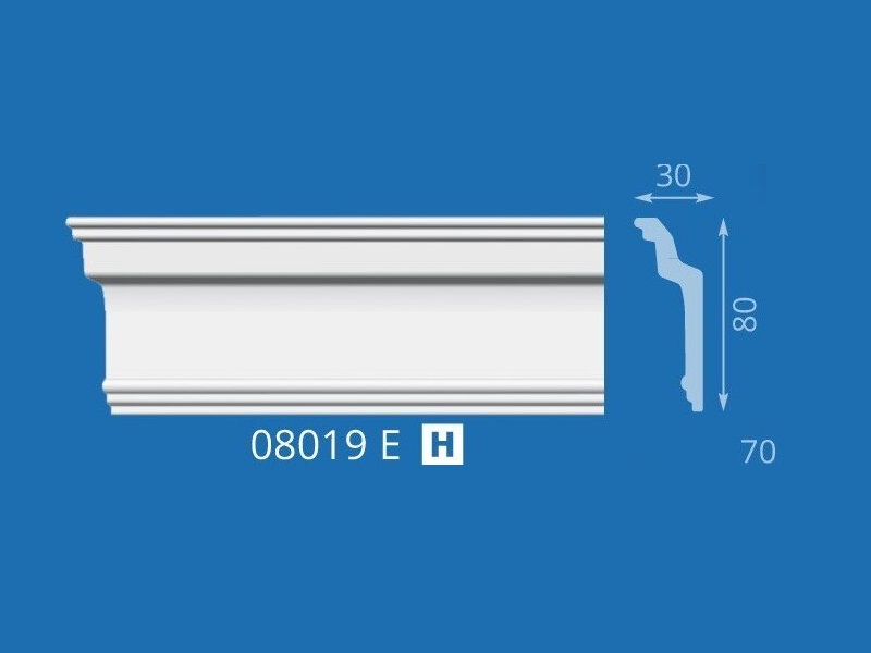 Плинтус потолочный 08019Е