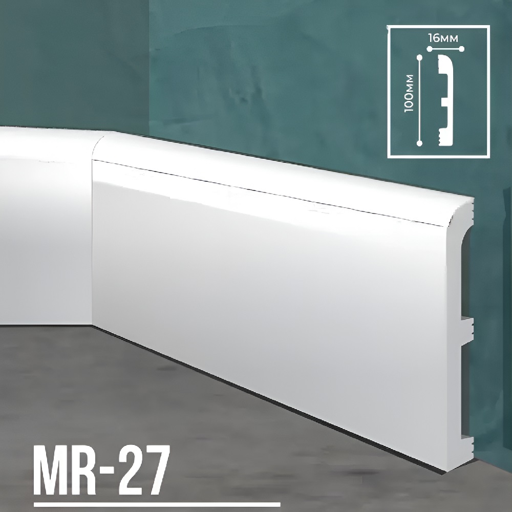 Плинтус Marrioni UHD MR-27 Белый