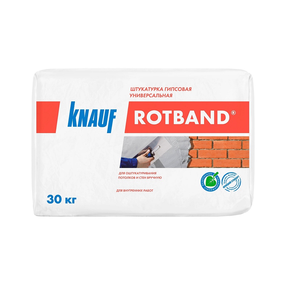 Штукатурка гипсовая Knauf Ротбанд 30 кг