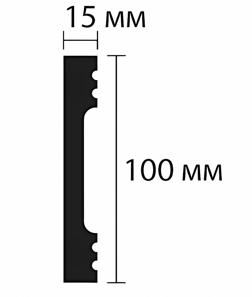 Плинтус Пенополдекор WD10 №001 Белый