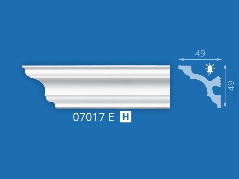 Плинтус потолочный 07017Е