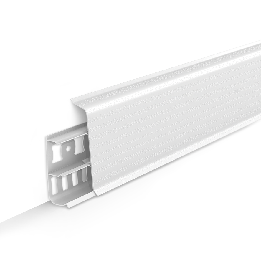 Плинтус Deconika 70мм №001 Белый матовый