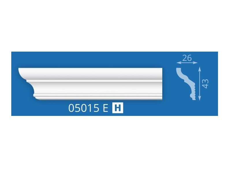 Плинтус потолочный 05015Е